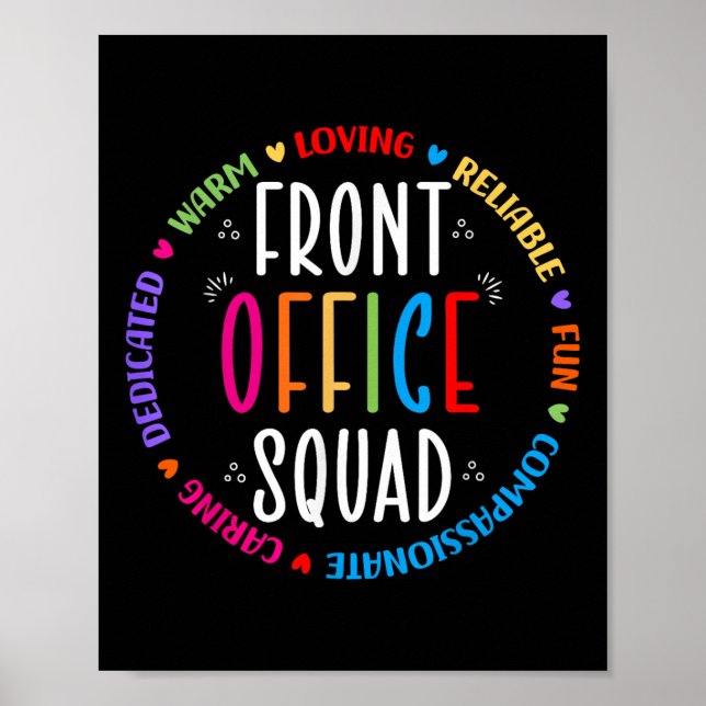 Cute School Secretary Admin Apprecition Front of Poster (Framsidan)