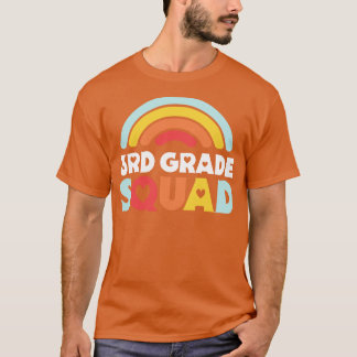 Cute School Teacher 3rd Klass Squad med Retro Rai T Shirt