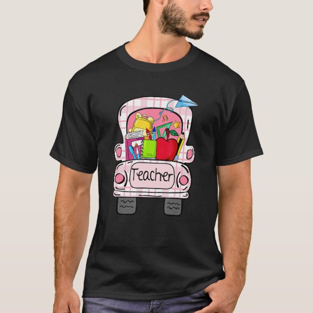 Cute School Teacher Life Back To School School Tru T Shirt (Framsida)