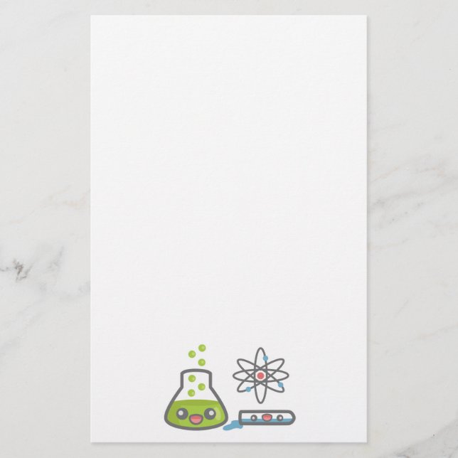 Cute Science Equipment Brevpapper (Framsida)