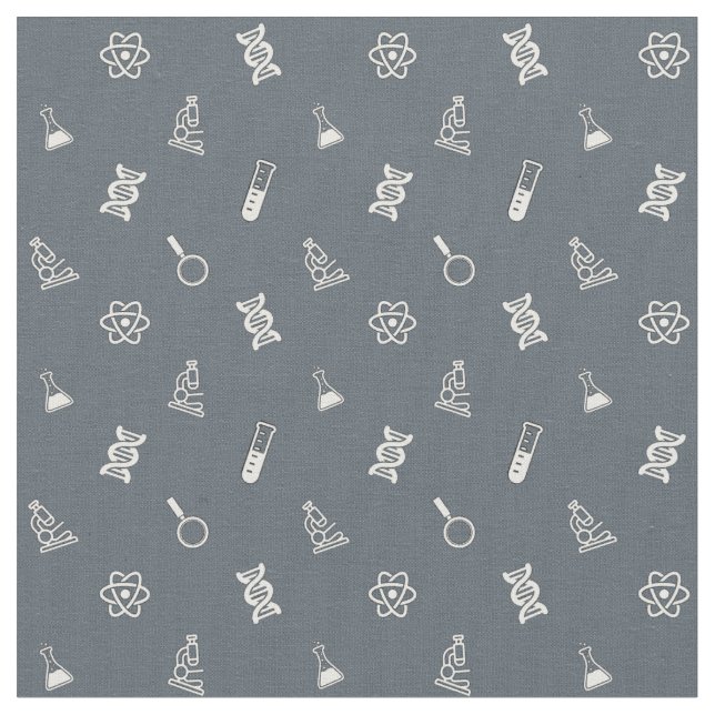 Cute Science Fabric Tyg (Närbild)