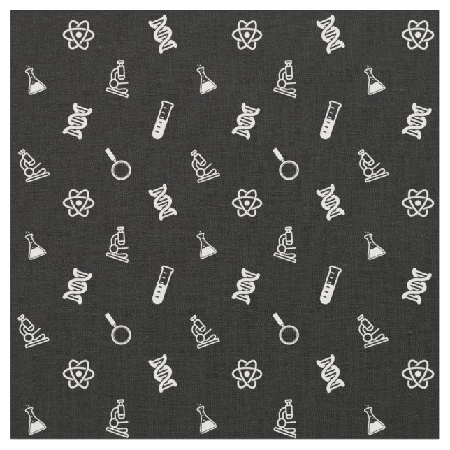Cute Science Fabric Tyg (Närbild)