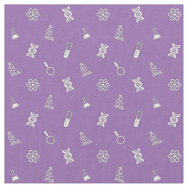 Cute Science Fabric Tyg (Närbild)