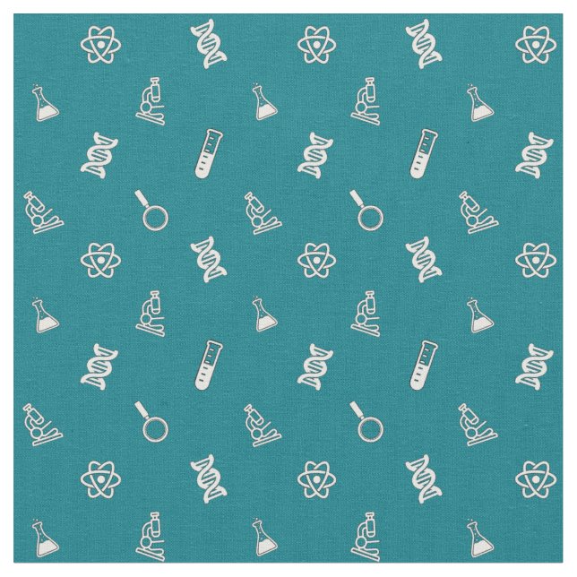 Cute Science Fabric Tyg (Närbild)