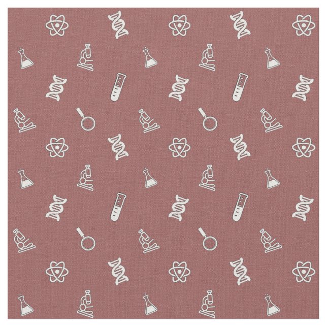 Cute Science Fabric Tyg (Närbild)