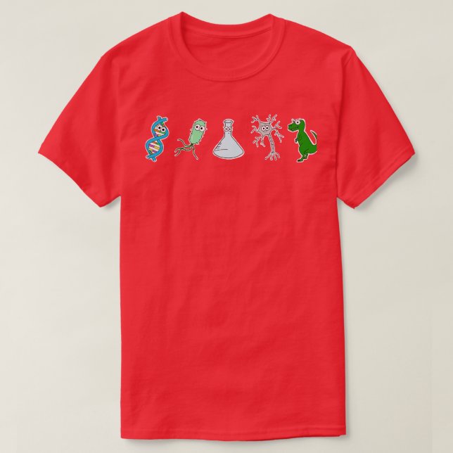 Cute Science on White T Shirt (Design framsida)