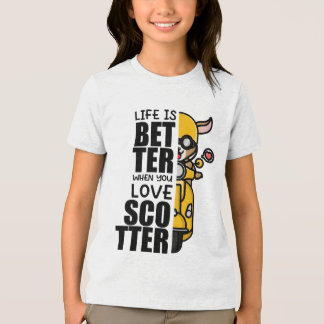 Cute Scooter Goat Design T Shirt