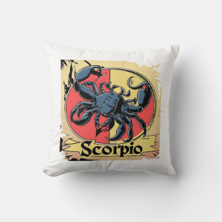 Cute Scorpio Zodiac Design (Tecknad Stil) Kudde