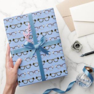 Cute Scottie Hund Eyeglass Mönster Presentpapper
