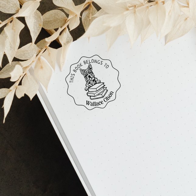 Cute Scottish Terrier Hund Bok Stämpel (Skapare uppladdad)