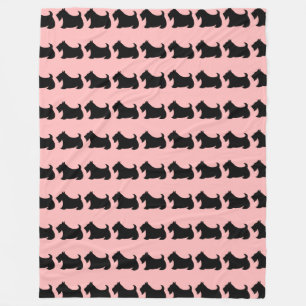 Cute Scottish Terrier Scotty Hund Blanket Gift Fleecefilt