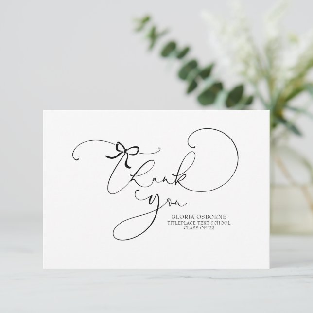 Cute Script Calligraphy Little Bow Tack (Stående Fram)