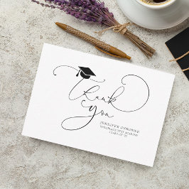 Cute Script Calligraphy Studenten Tack