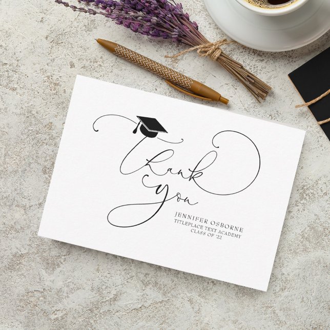Cute Script Calligraphy Studenten Tack (Skapare uppladdad)