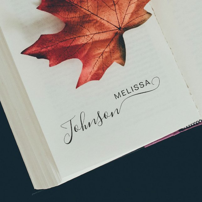 Cute Script Font Custom Signature Name Business Stämpel (Skapare uppladdad)