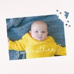 Cute script Godmor frieri foto Pussel<br><div class="desc">Enkelt och förtjusande: välj ett fotopussel för din Godmoder frieri. Enkel att anpassa sig till baby bild.</div>
