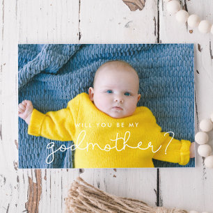 Cute script Godmor frieri fotokort Inbjudningar