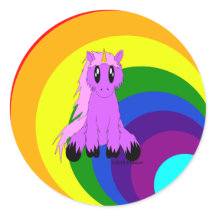 Cute SCruffy Unicorn (Rosa)