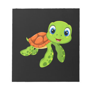 Cute Sea Baby Turtle Gift Anteckningsblock
