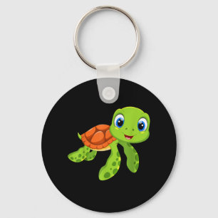 Cute Sea Baby Turtle Gift Nyckelring