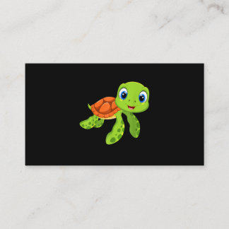 Cute Sea Baby Turtle Gift Visitkort
