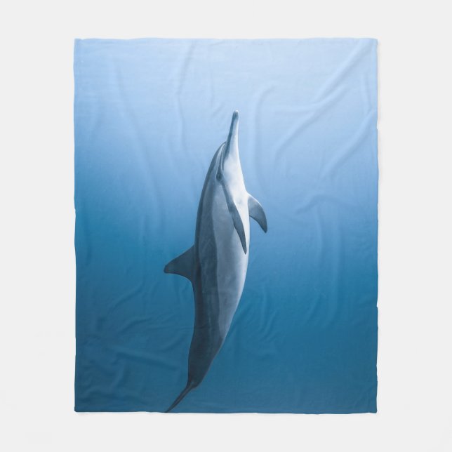 Cute Sea Dolphin Fleecefilt (Framsidan)