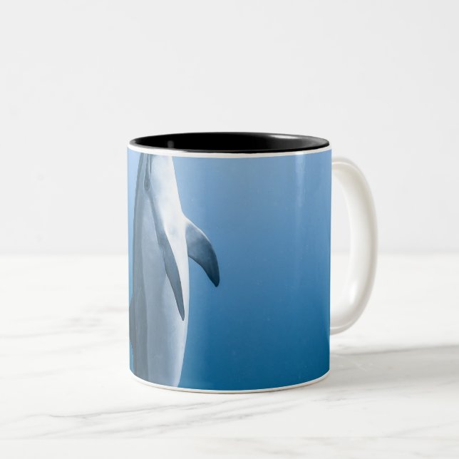 Cute Sea Dolphin Två-Tonad Mugg (Framsida höger)