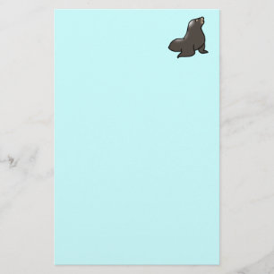 Cute Sea lejonare Brevpapper