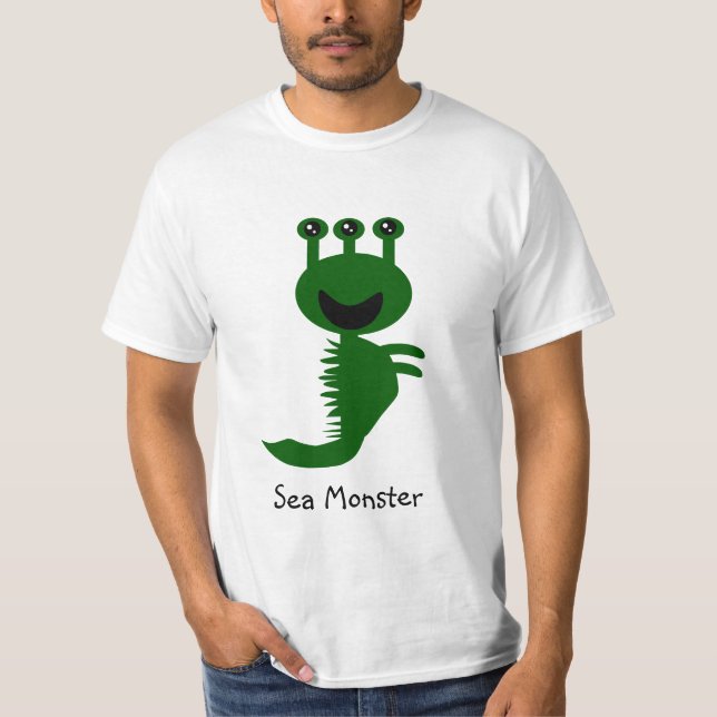 Cute Sea Monster 2.2 Tee Shirt (Framsida)