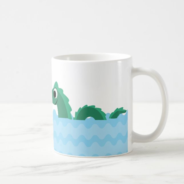 Cute Sea Monster Kaffemugg (Höger)