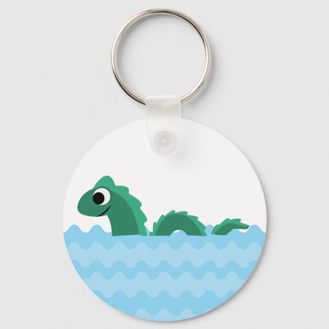 Cute Sea Monster Nyckelring (Framsida)
