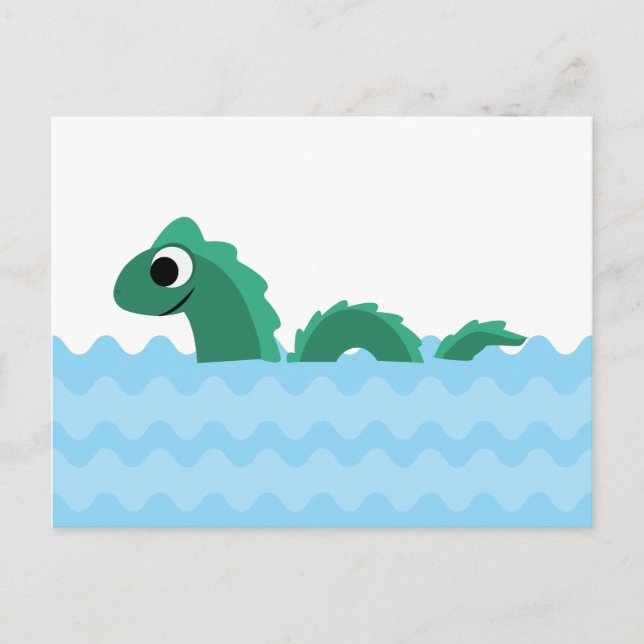 Cute Sea Monster Vykort (Framsida)