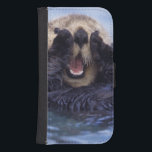 Cute Sea Otter | Alaska, Förenta staterna Galaxy S4 Plånbok<br><div class="desc">NA,  USA,  Alaska Sea otters är de största medlemmarna i Västafrikanska familjen i Nordamerika � Daisy Gilardini / DanitaDelimont.com</div>
