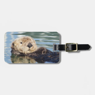 Cute sea otter bagagebricka