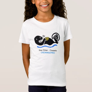 Cute Sea OTTER - Djurgrafik med fara T Shirt