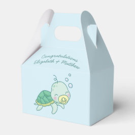 Cute Sea Turtle Baby Shower Kawaii Presentaskar