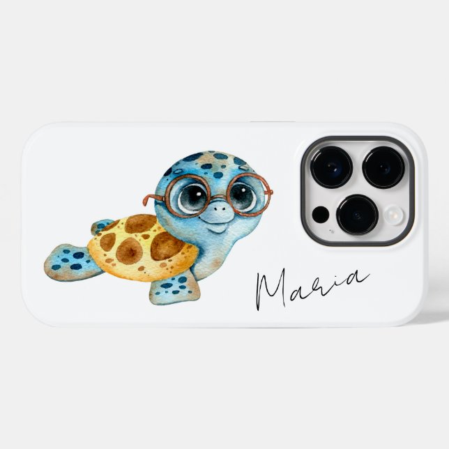 Cute Sea Turtle Fodral-Mate iphone case (Baksida (horisontell))