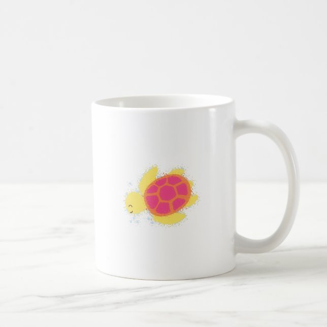 Cute Sea Turtle Kaffemugg (Höger)