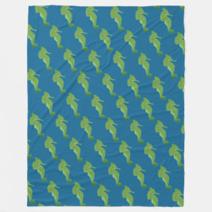 Cute Seahorse mönster Fleece Blanket