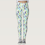 Cute Seahorse Mönster Leggings<br><div class="desc">Girly och chic frun mönster.</div>
