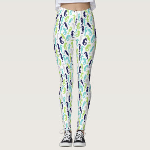 Cute Seahorse Mönster Leggings