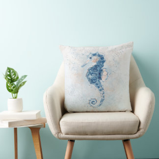 Cute Seahorse Stänk Kudde