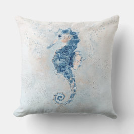 Cute Seahorse Stänk Kudde