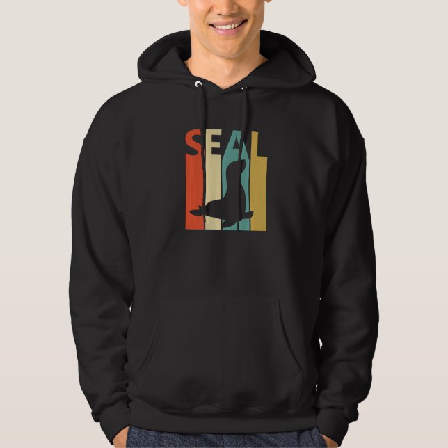 Cute Seal Animal Hoodie (Framsida)