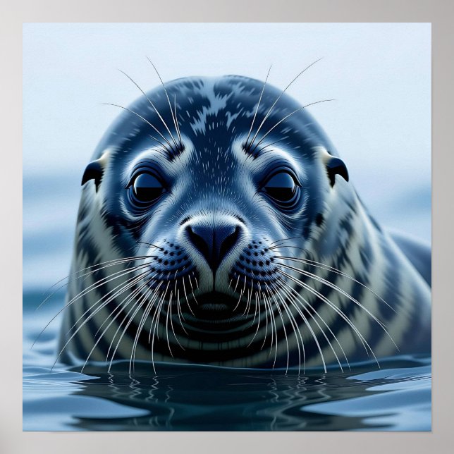 Cute Seal Close up Poster (Framsidan)