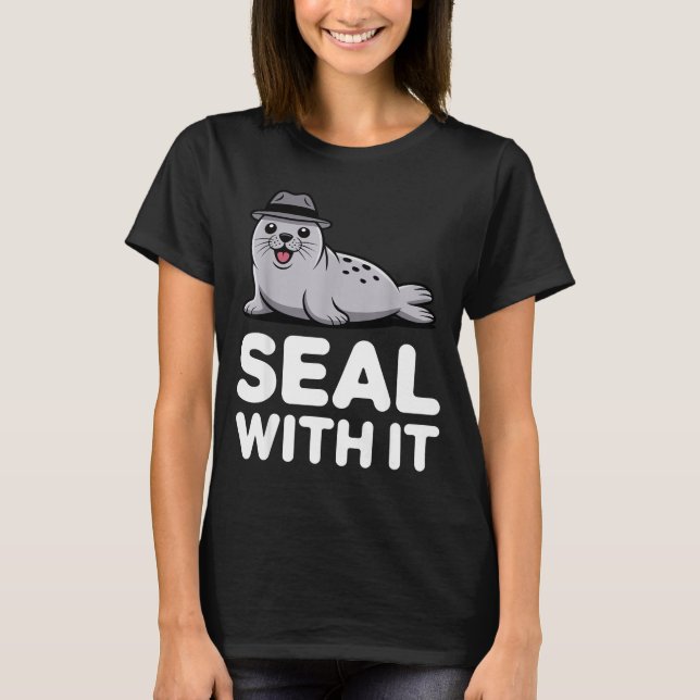 Cute Seal Costume For Men Women Kids Ocean Animal  T Shirt (Framsida)