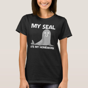 Cute Seal För barn Boys Sea Lejon Zoo Animal T Shirt