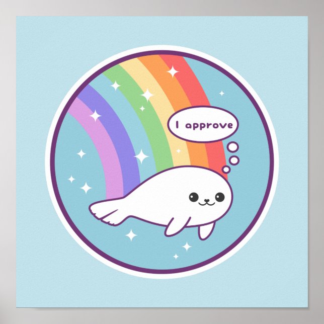 Cute Seal Poster (Framsidan)