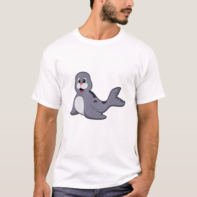 Cute Seal T Shirt (Framsida)