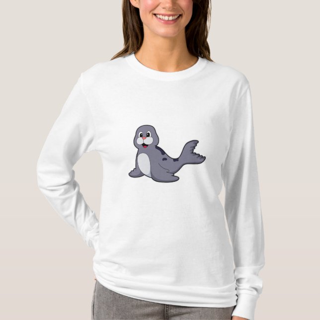 Cute Seal T Shirt (Framsida)